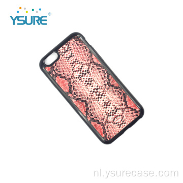 Aanpasbare trendy Snakeskin Shockproof -telefoonhoes